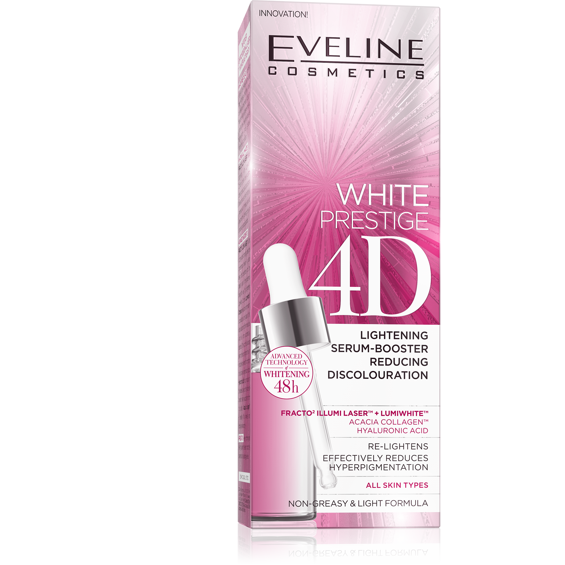 White Prestige 4D Lightening Serum Booster Reducing Discoloration