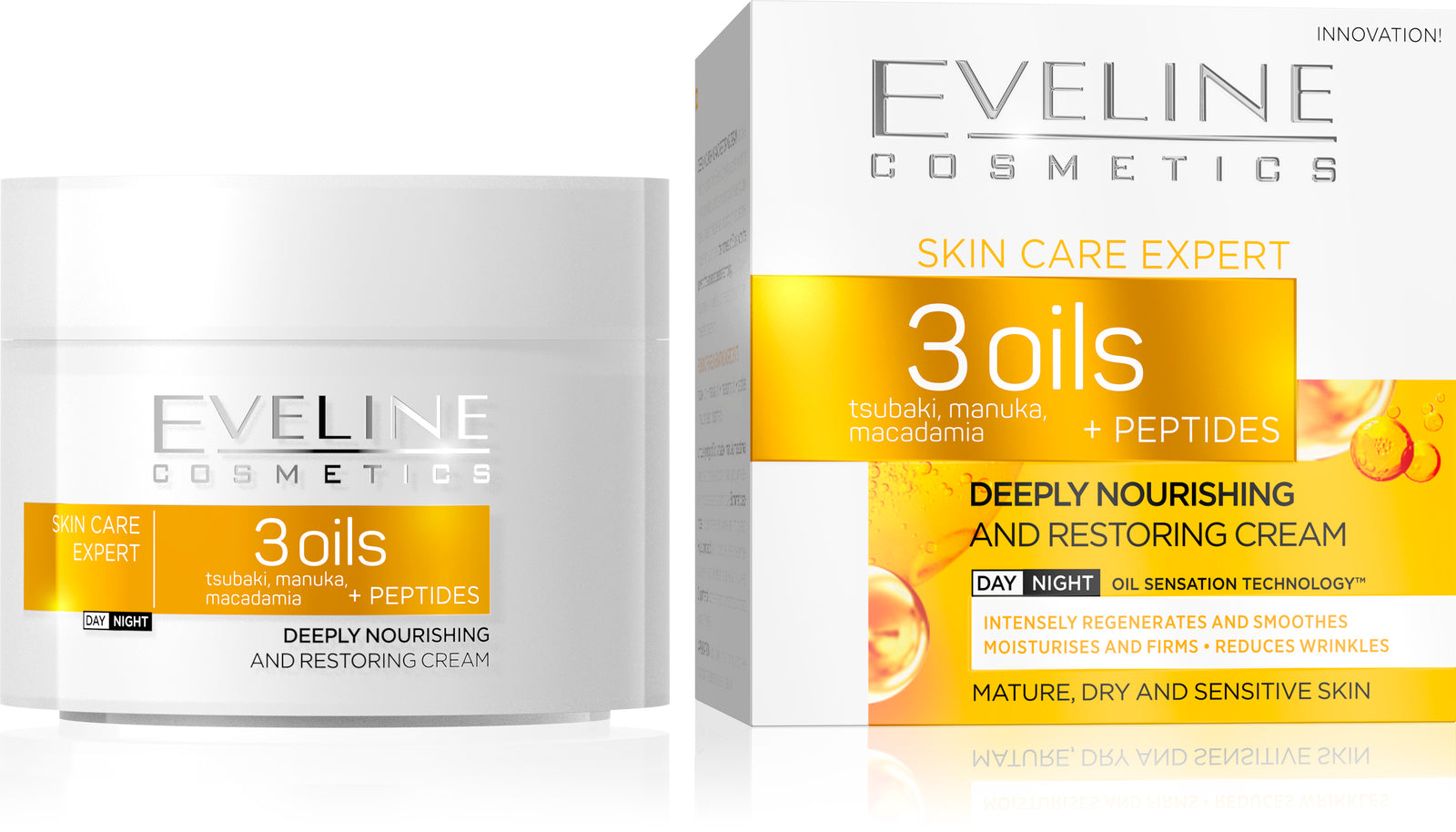 Skin Care Expert 3 Oils Deeply Nourishing and Restoring Day and Night Cream