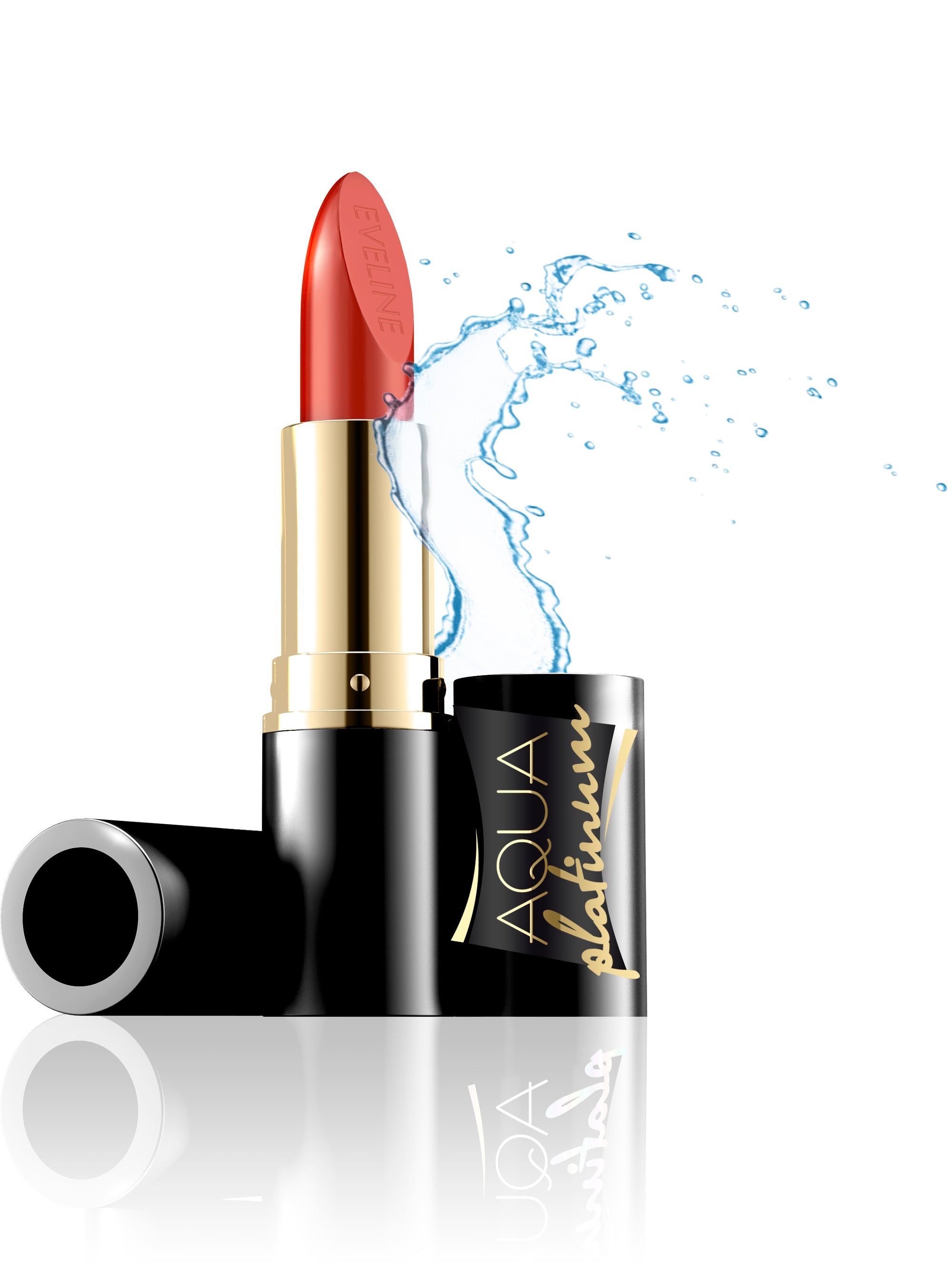 Aqua Platinum Lipstick eveline-cosmetics.myshopify.com