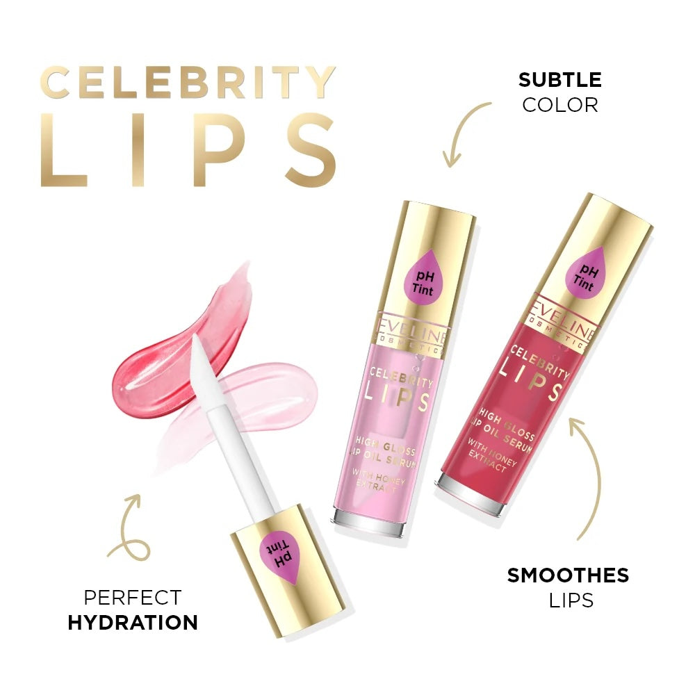 Celebrity Lips High Gloss Lip Oil-Serum