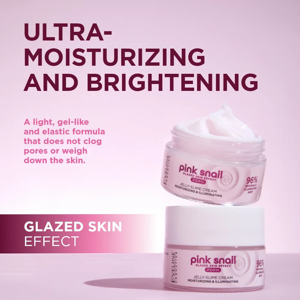 Pink Snail Moisturizing & Illuminating Jelly-Slime Cream 50ml