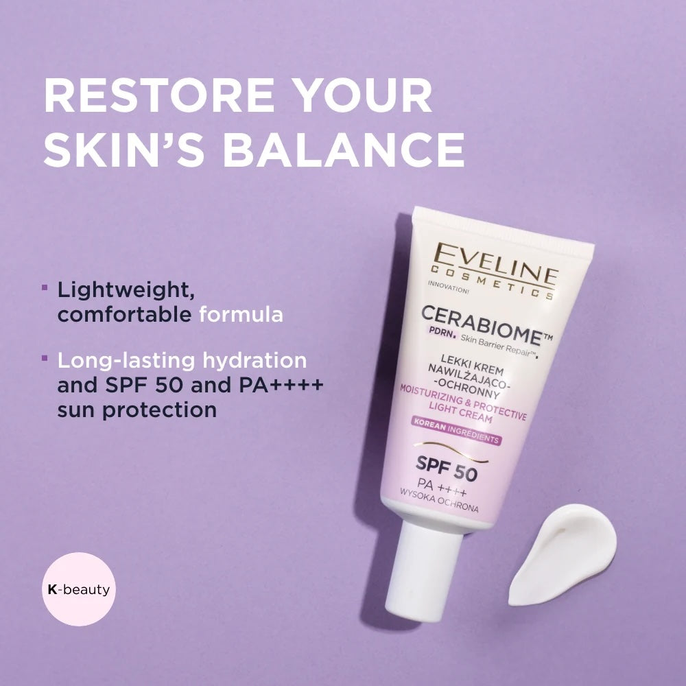 Cerabiome Moisturizing & Protective Light Cream SPF 50 PA++++