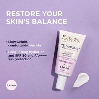 Cerabiome Moisturizing & Protective Light Cream SPF 50 PA++++
