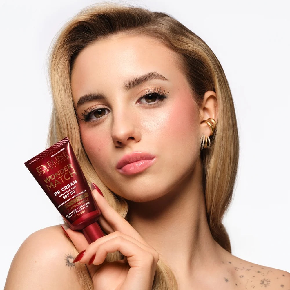 Wonder Match BB Cream SPF 50 – High Protection, Buildable Full Coverage, Natural Satin Finish