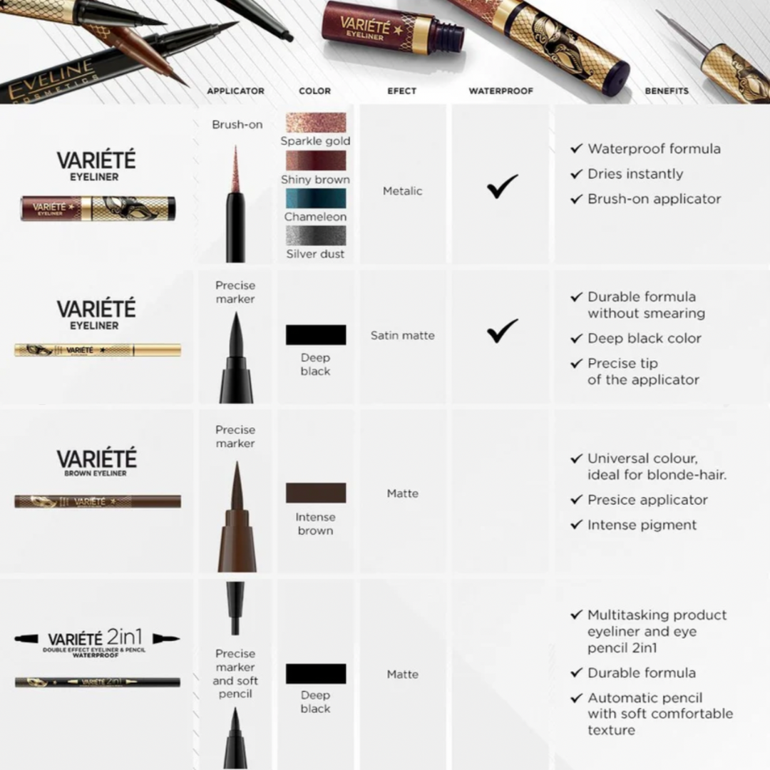 Variété Precision Felt-Tip Eyeliner - Brown