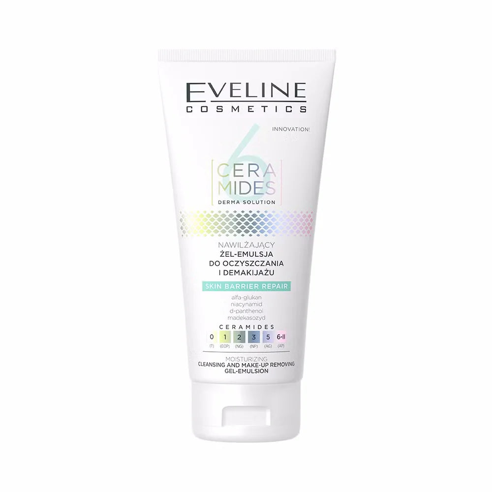 6 Ceramides Moisturizing Cleansing & Makeup Removing Gel-Emulsion