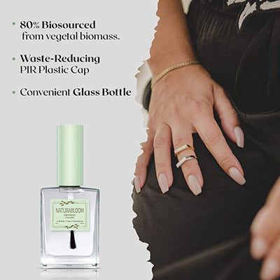 NATURABLOOM Hard to Believe 3 In 1 Nail Strengthener and Growth Polish