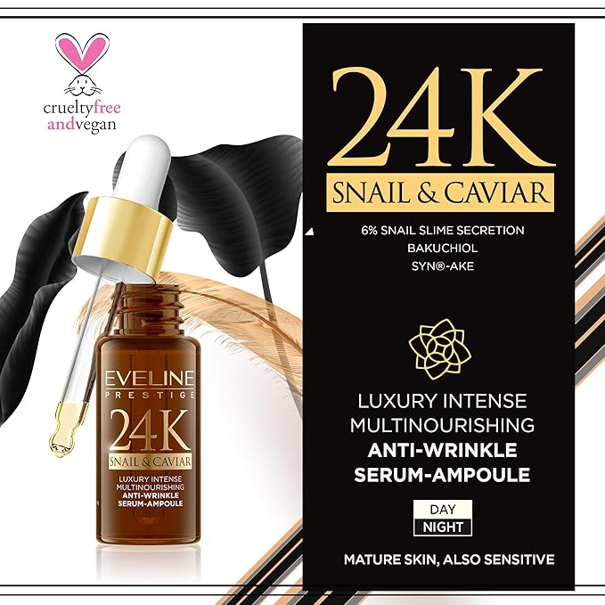 24 K Snail & Caviar Luxury Intense Multi nourishing Anti-Wrinkle Serum