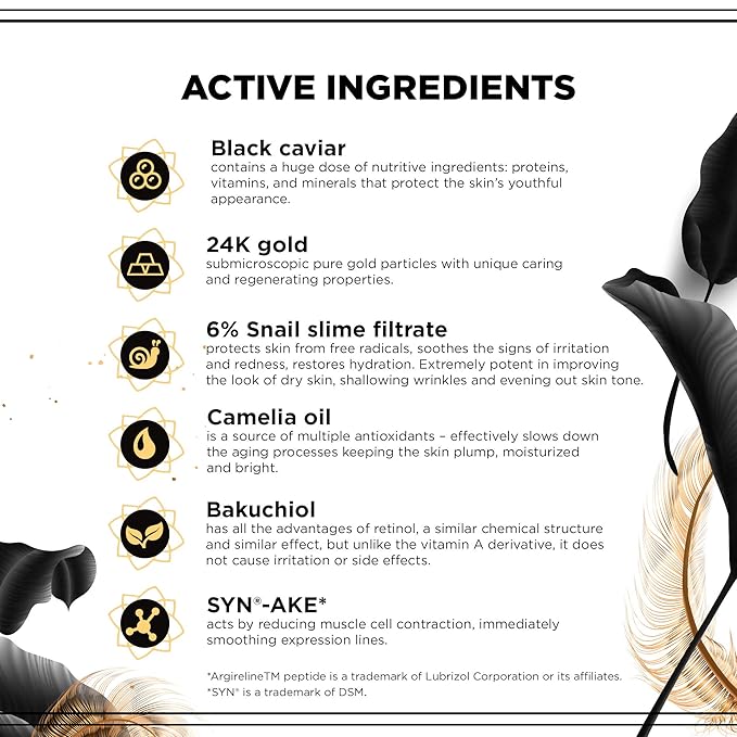24 K Snail & Caviar Luxury Intense Multi nourishing Anti-Wrinkle Serum