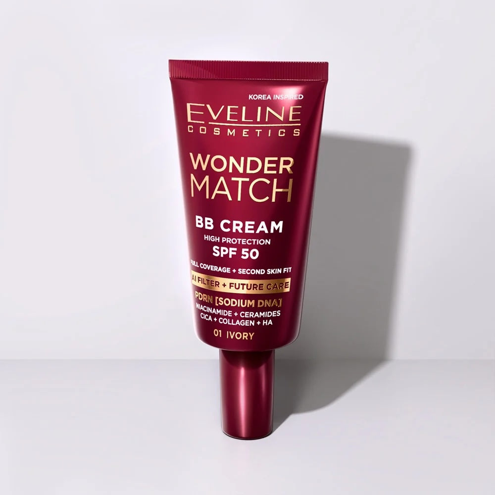 Wonder Match BB Cream SPF 50 – High Protection, Buildable Full Coverage, Natural Satin Finish