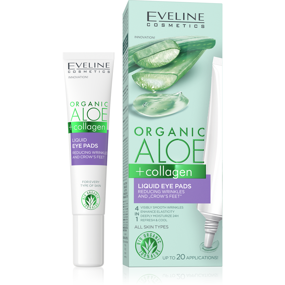 Organic Aloe + Collagen Liquid Eye Pads