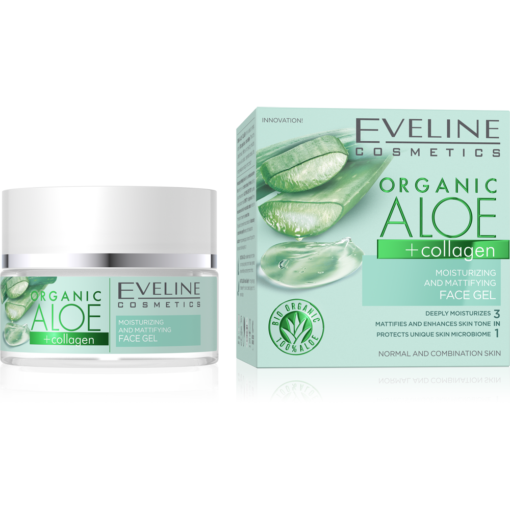Organic Aloe+Collagen Moisturizing and Matting Face Gel