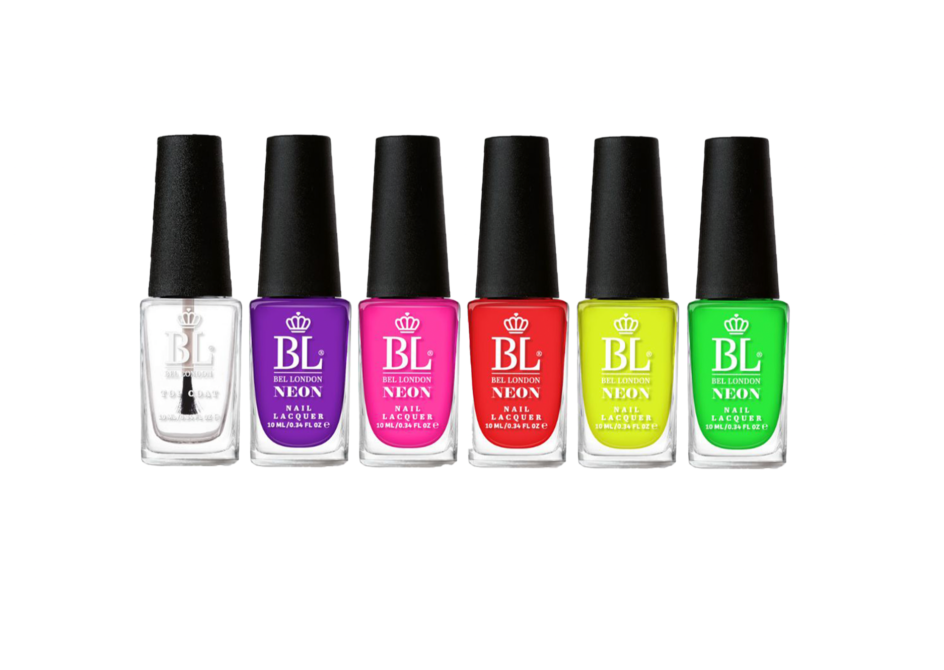 BEL London  Neon City  Nail Set - 6 Pack Nail Polish Set