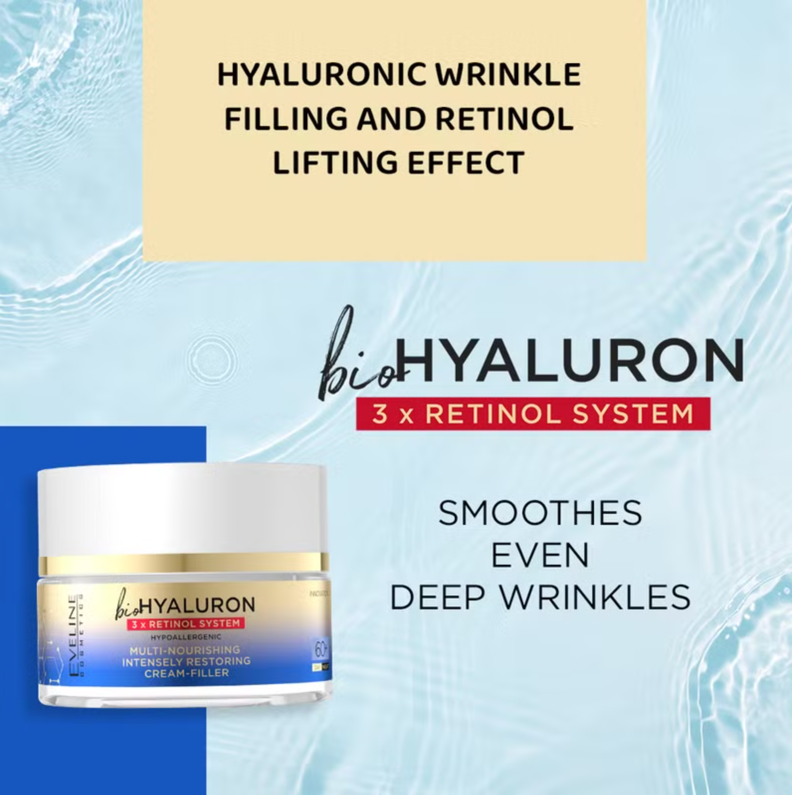 Bio Hyaluron 3X Retinol System Cream 60+