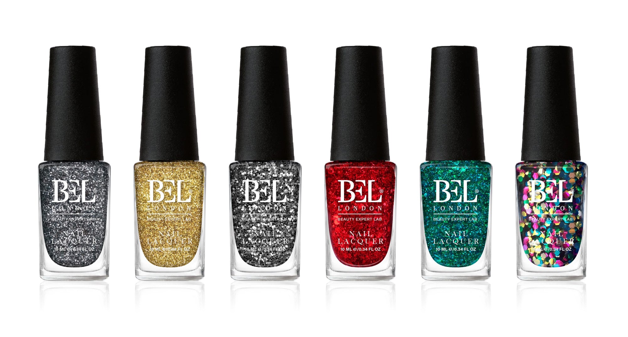 BEL London Razzle Dazzle Nail Set - 6 Pack Nail Lacquers Gift Box