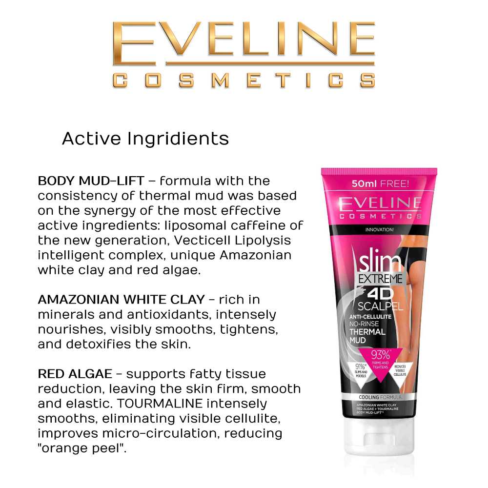 Slim Extreme 4D Anti Cellulite Thermal Mud Body Cream