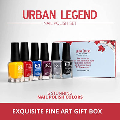 BEL London Urban Legend Nail Set - 6 Pack Nail Lacquers Gift Box