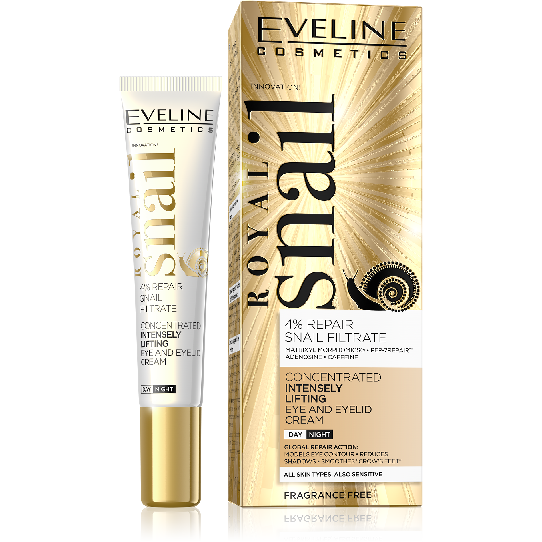 Royal Snail Concentrated Intensely Lifting Eye and Eyelid Cream eveline-cosmetics.myshopify.com