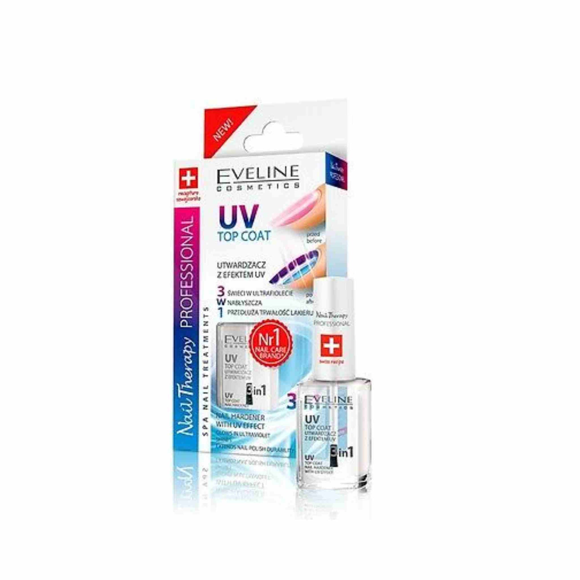 Nail Therapy Top coat UV Nail Hardener with UV Effect